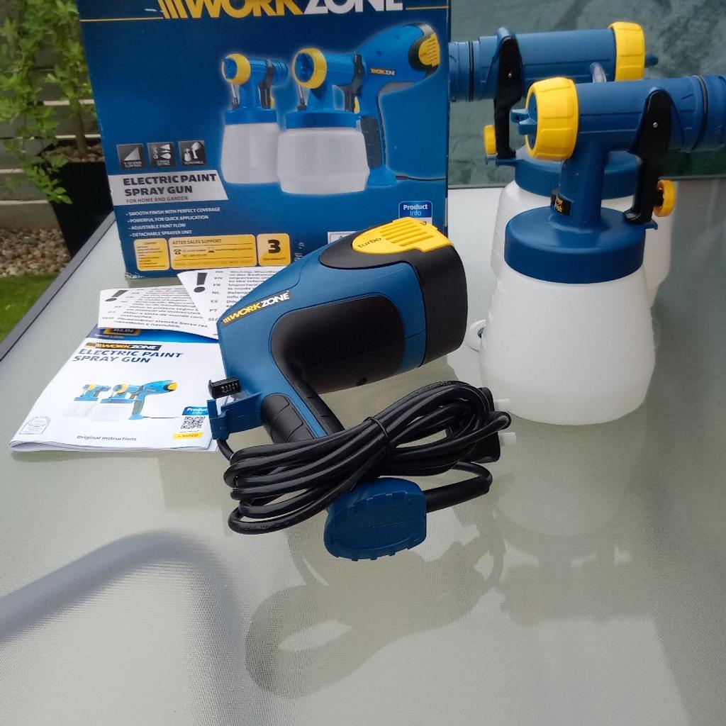 Work zone electric paint spray gun kit
