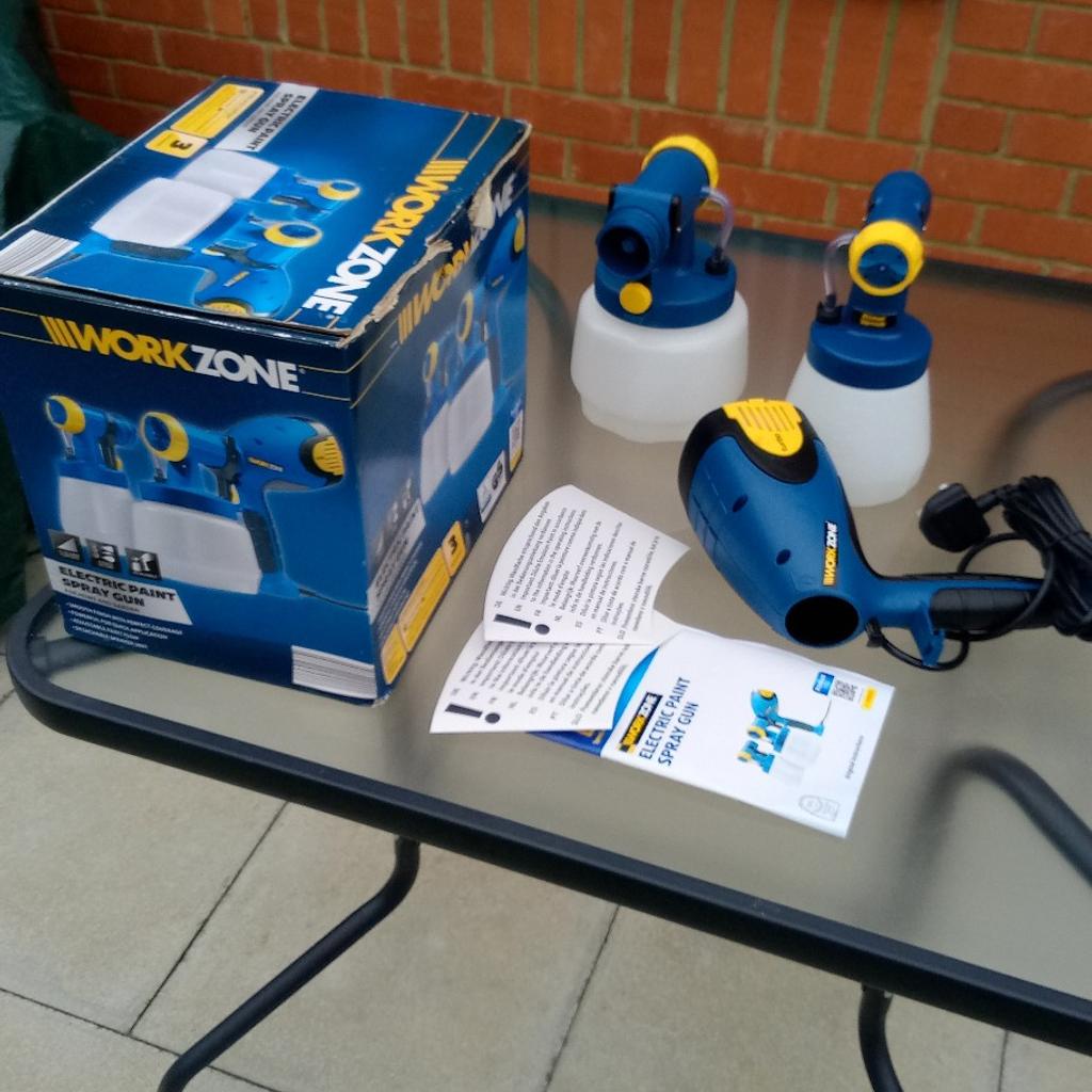 Work zone electric paint spray gun kit