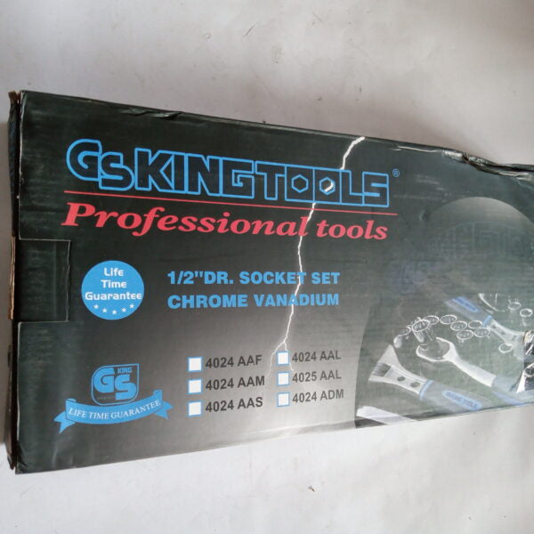 GS KING TOOLS 24 PCS 1/2″ DRIVE HEX SOCKET SET HEAVY DUTY
