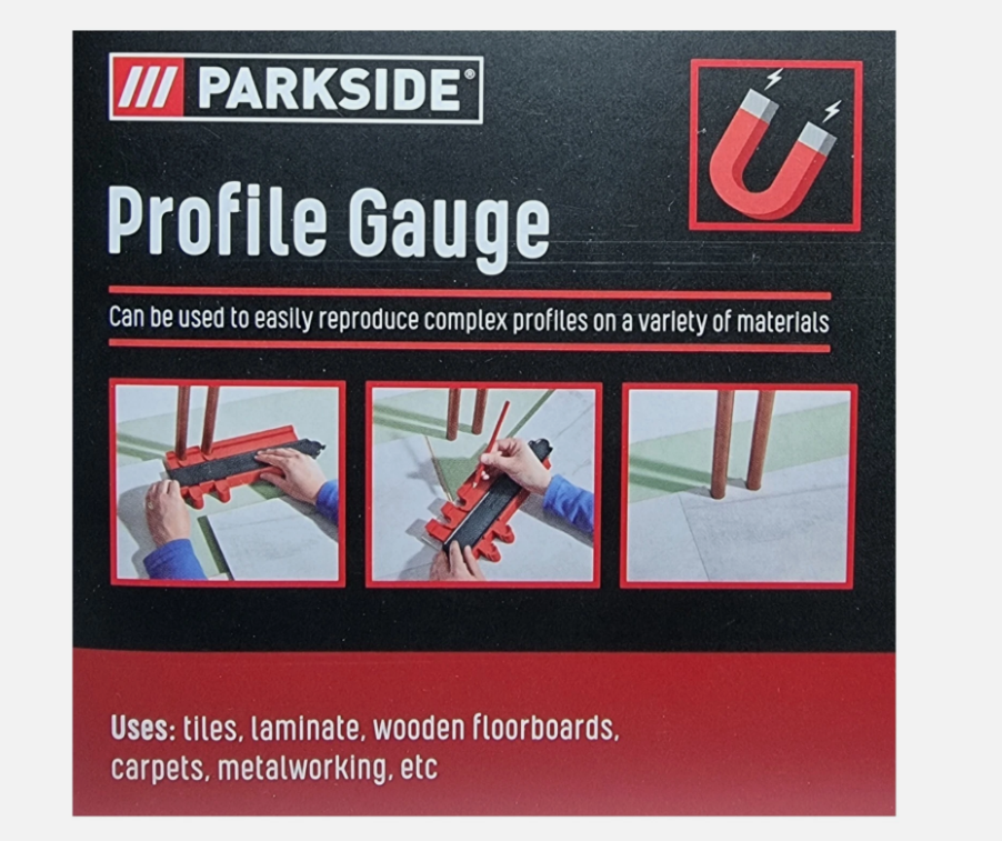 Profile Gauge Easily Reproduces Profiles on Tiles Laminate Wooden Floor