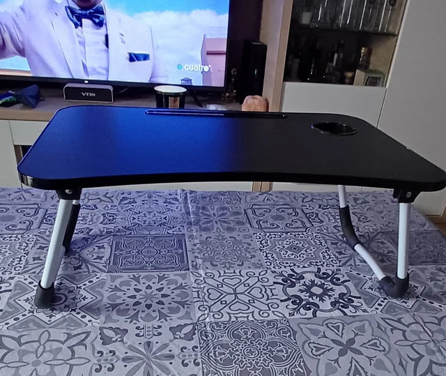 Folding laptop table
