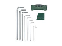 Set of angled male keys