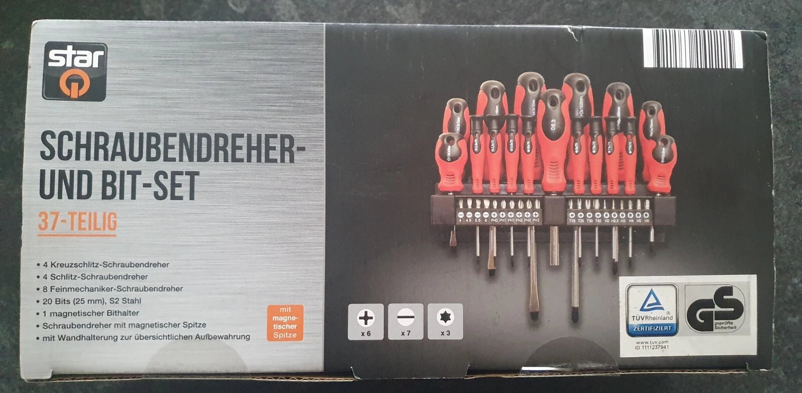 StarQ screwdriver set 37-piece