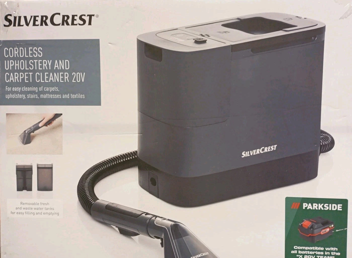 Sliver Crest 20V Cordless Upholstery & Carpet Cleaner
